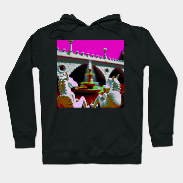 Bridge By A Fountain (Ft. Rocking Horse People) Hoodie by Prints Charming
